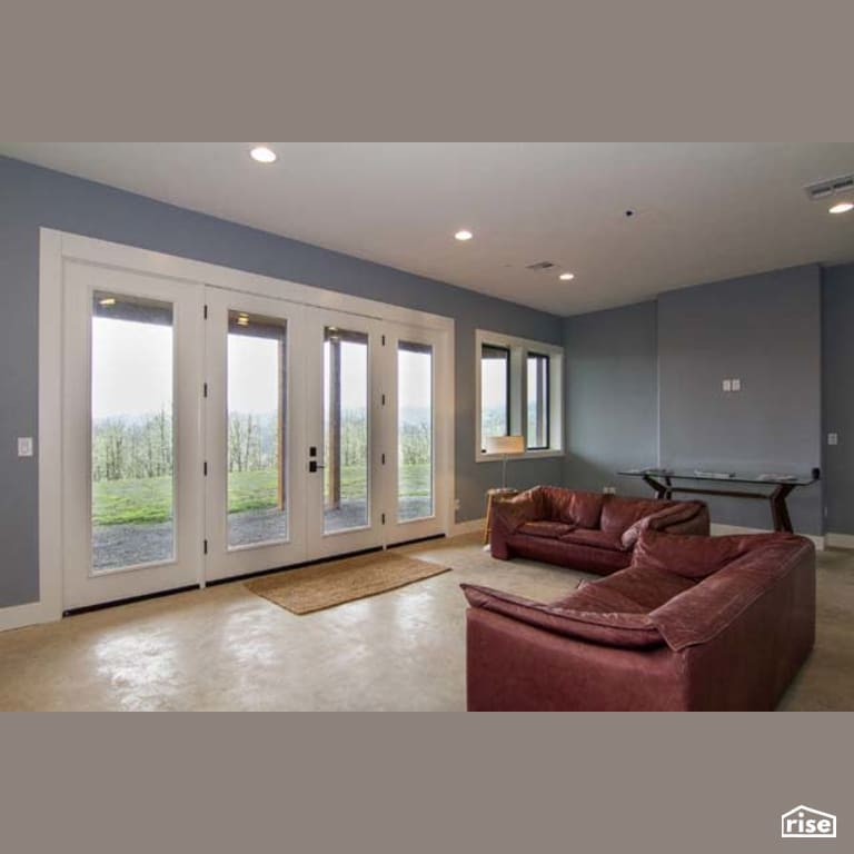 Living Room - 2nd living unit with Integrated LED by Winsome Construction