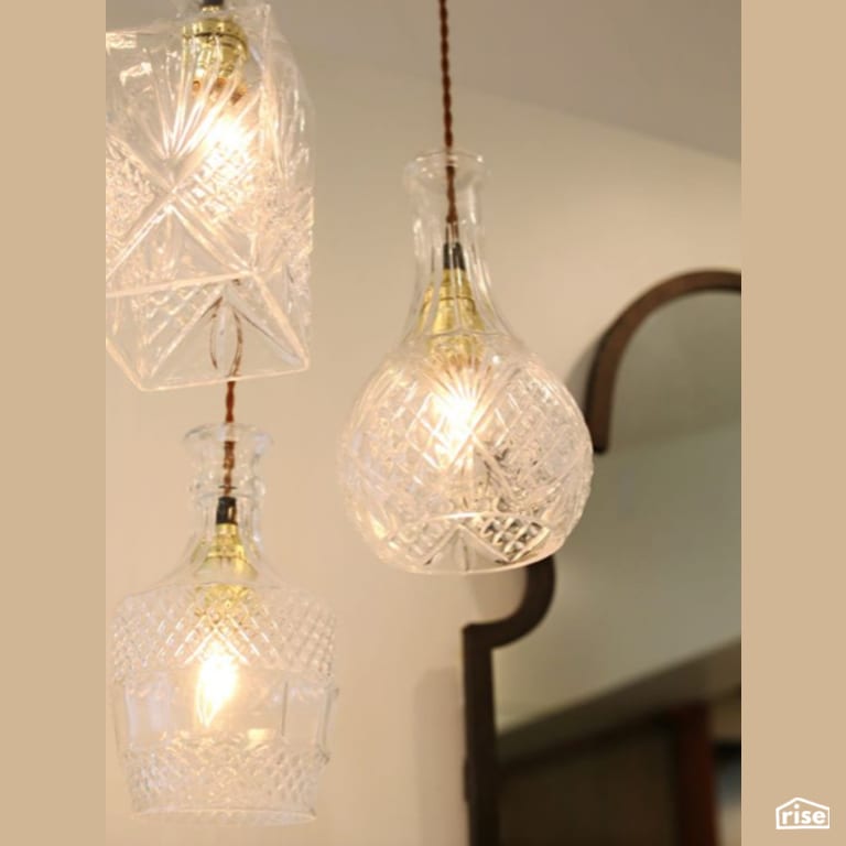 Custom Bathroom Lighting with Ceiling Light by Constructive Builders