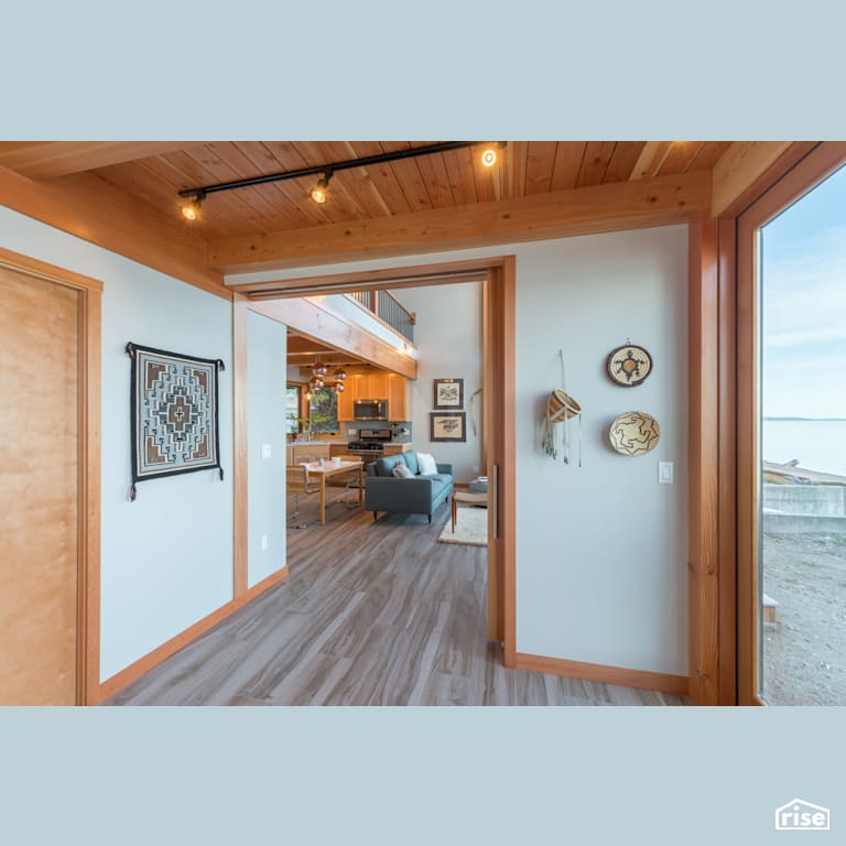 Camano Island Beach House with Laminate Flooring by FabCab Inc