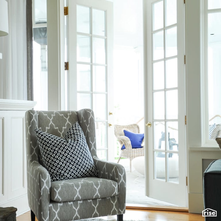 Living Room Exiting to Patio with Energy Star Exterior Door by PlaidFox