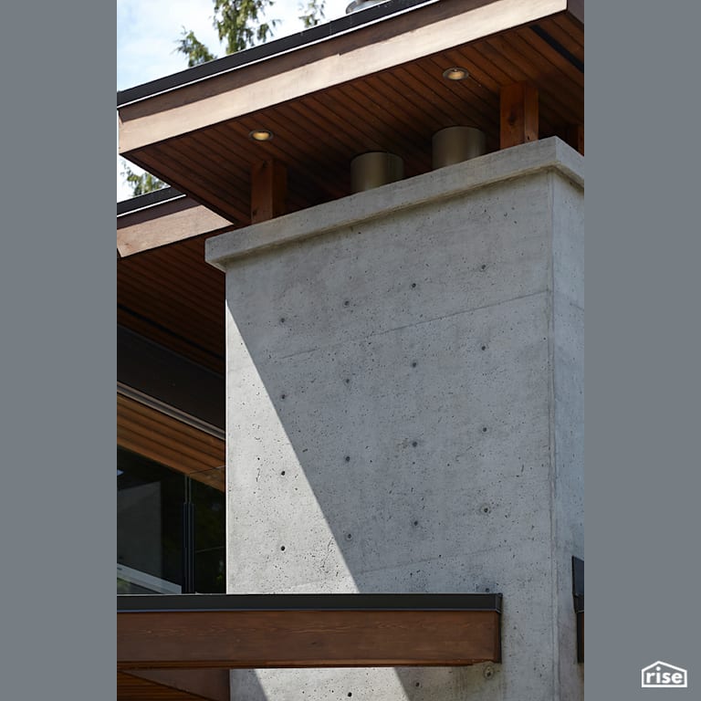 Exterior with Accent Outdoor Lighting by My House Design/Build Team Ltd.