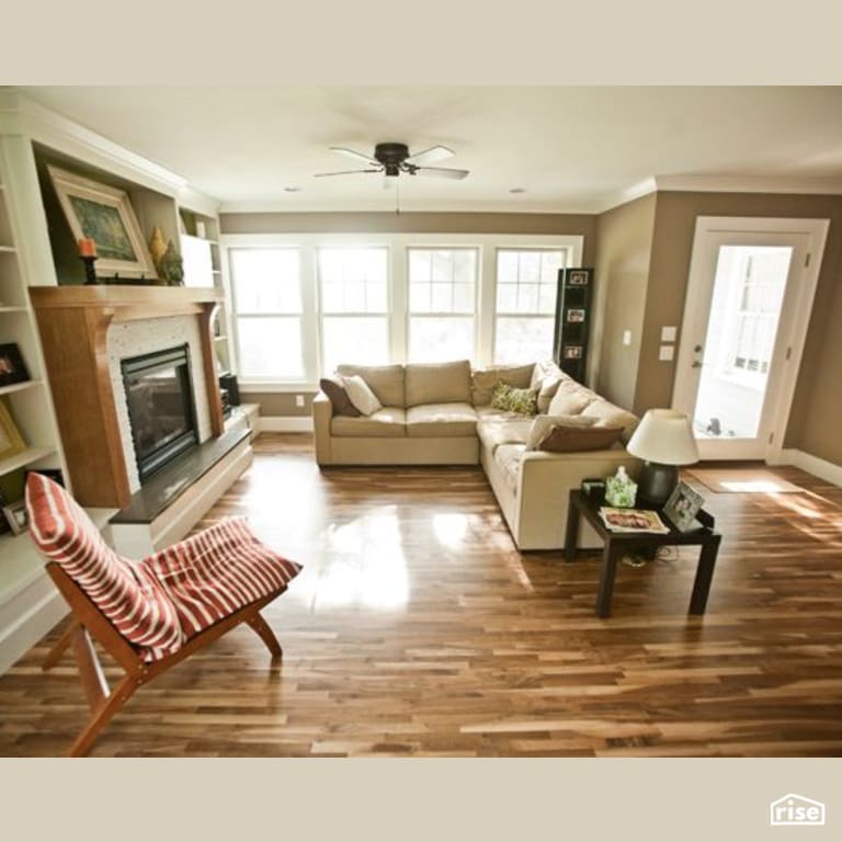 Living Room with Integrated LED by Constructive Builders