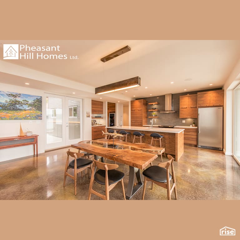 Beachfront Living - Kitchen with Integrated LED by Pheasant Hill Homes Ltd.