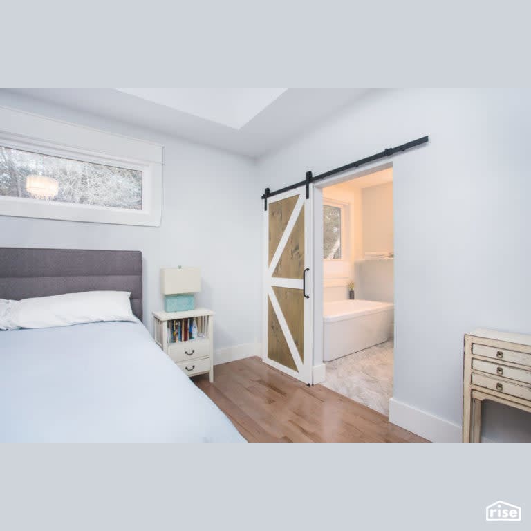Carefully Crafted Rothesay Home Master Bedroom with Fixed Window by Vantage Build