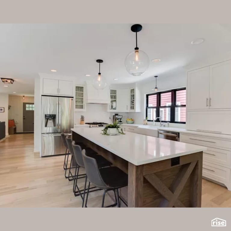 Kitchen with Integrated LED by Constructive Builders