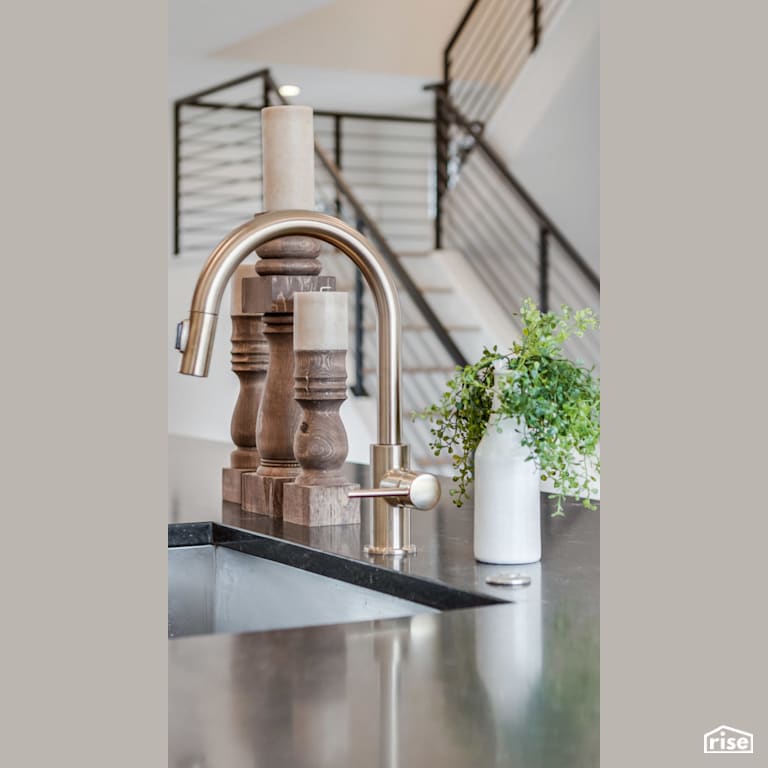 Kitchen faucet with wooden candlestick with Low-Flow Kitchen Faucet by Revolve Design Build