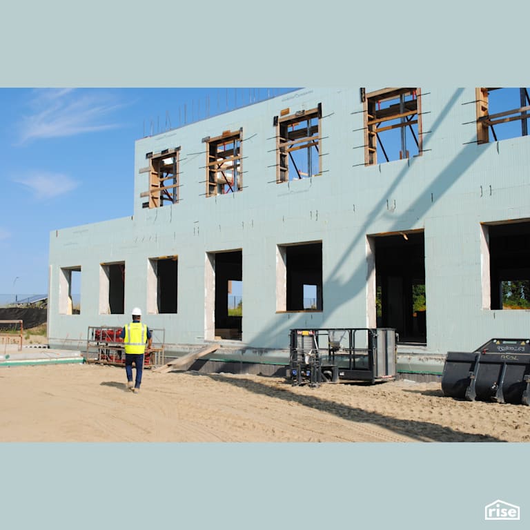 Howland Green Business Center - Side with Insulated Concrete Forms [ICF] by Nudura