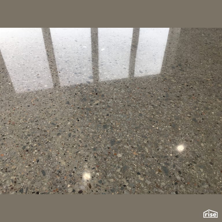 1500 grit full aggregate polish with Concrete Flooring by DeltaCrete