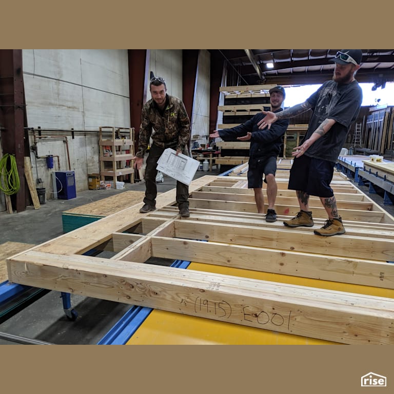 Framing on the Shop Floor with Prefabricated Panelized Home by Phoenix Haus LLC