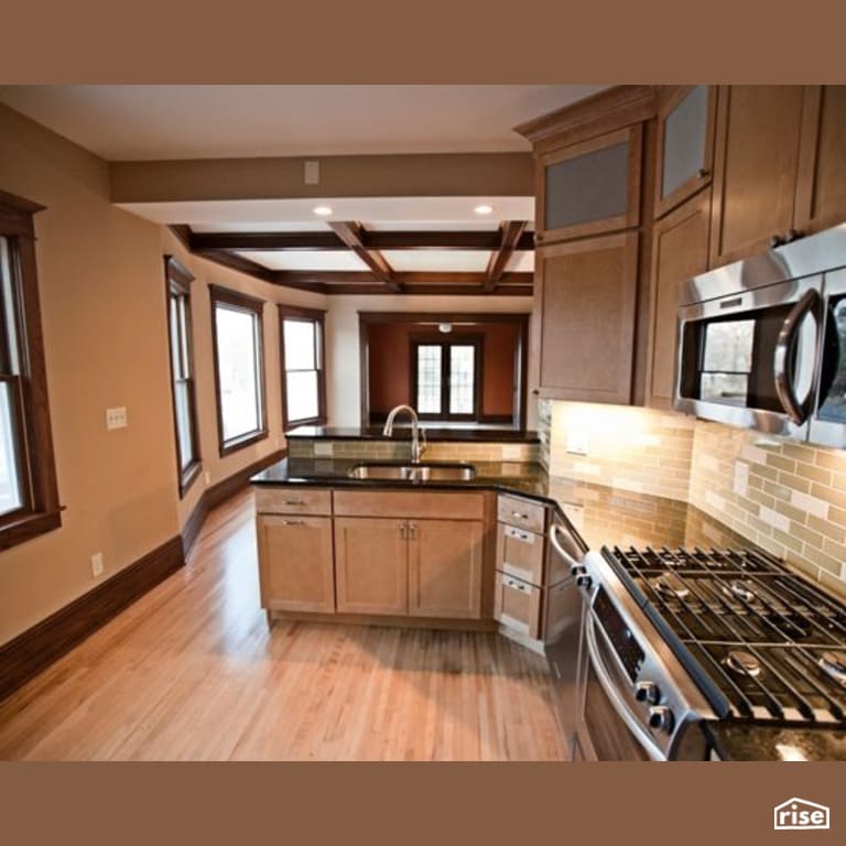 Kitchen Remodel with Gas Range by Constructive Builders