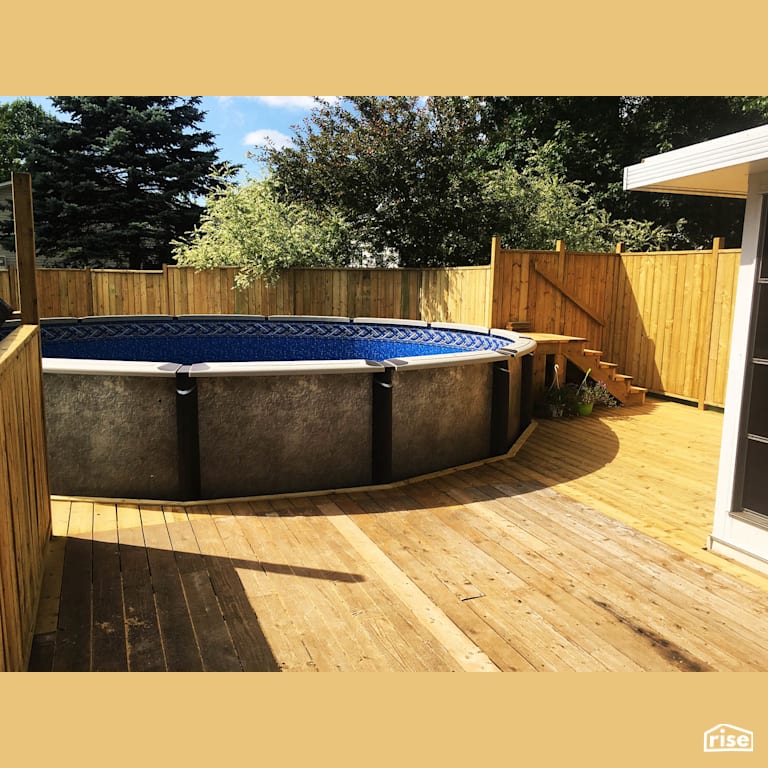 Pressure Treated Decking with Pressure Treated Decking by Earthworks Landscape & Design
