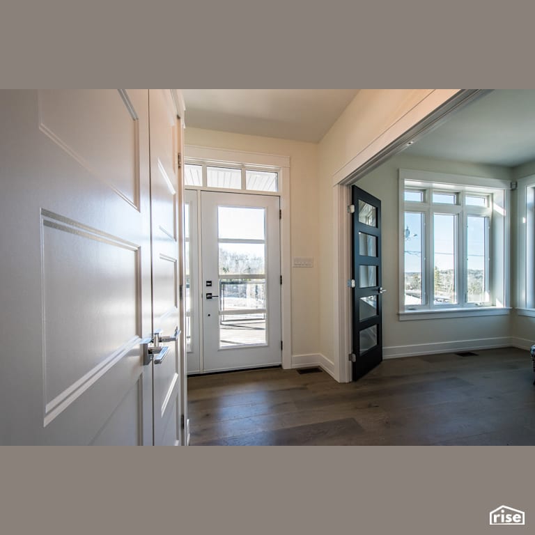 The Tempranillo - Entryway with Laminate Flooring by Bowers Construction