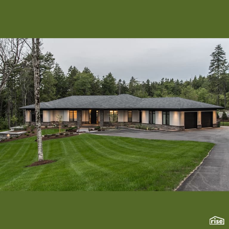 Heddas Way - Home Exterior with Solid Wood Door by Homes by Highgate