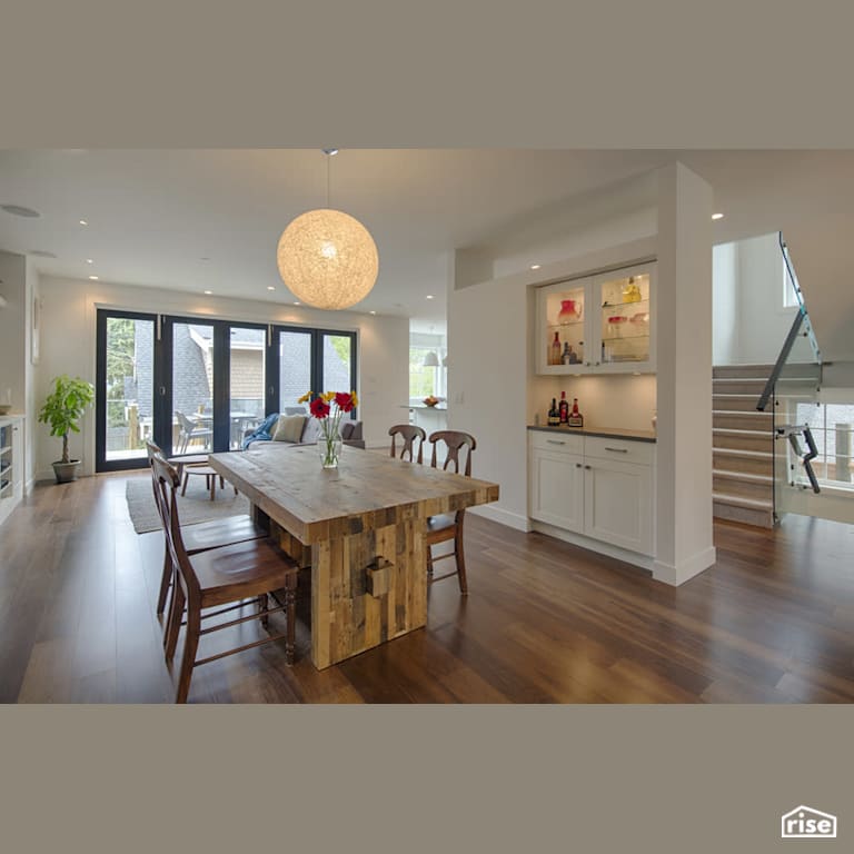 Clay Construction - Kitsilano Classic - Dining Room with Integrated LED by Clay Construction