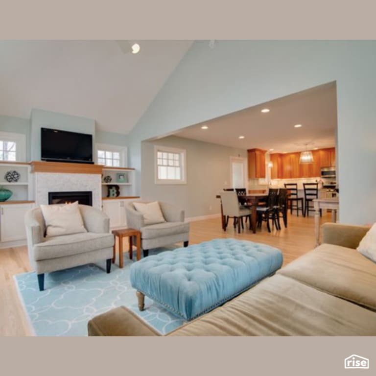 Living Room with Integrated LED by Constructive Builders