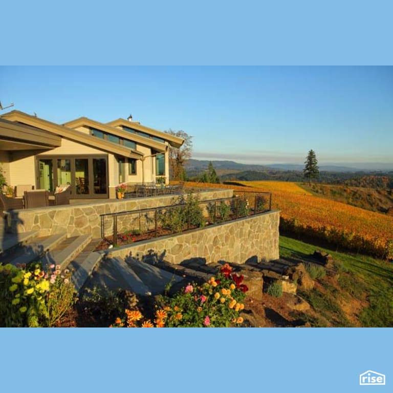 Back Patio with Energy Star Exterior Door by Winsome Construction
