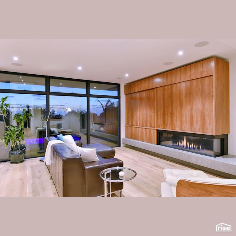 Living Room with Integrated LED by Alliance Green Builders