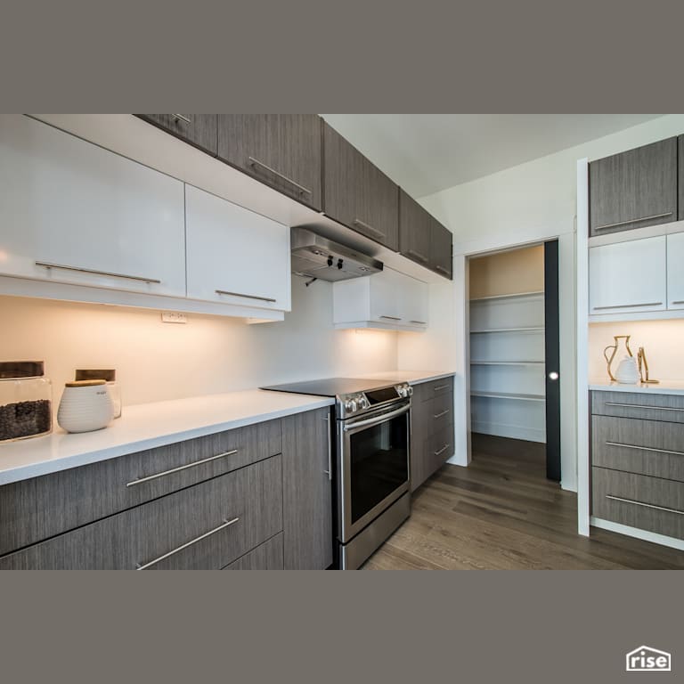 The Tempranillo - Kitchen with Induction Range by Bowers Construction