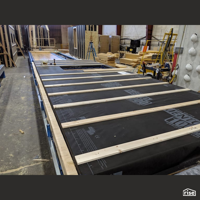 Roof Lining Membrane with Prefabricated Panelized Home by Phoenix Haus LLC