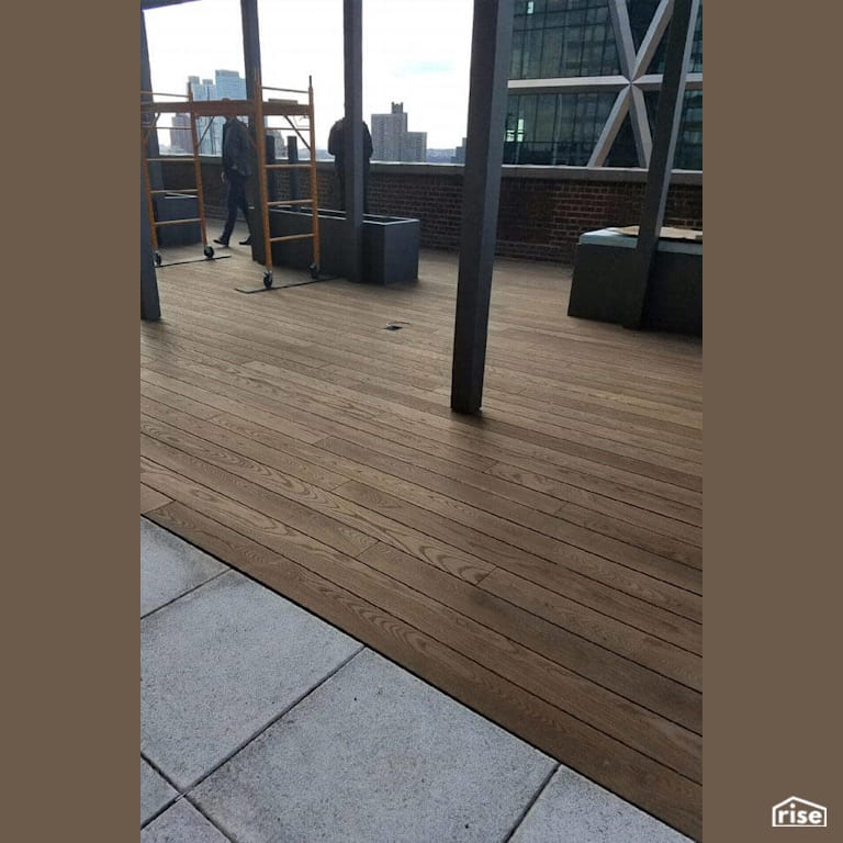 Thermally Modified Deck At High-rise with Thermally Modified Wood Decking by Americana by Bingaman