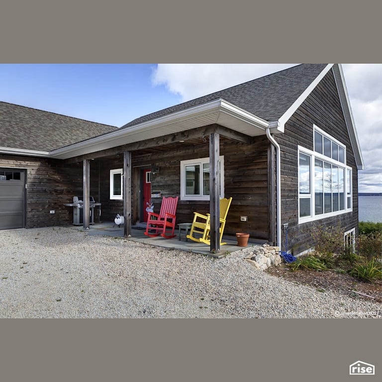 Passive House E-Design Ocean Lodge Exterior with Fixed Window by Passive Design Solutions