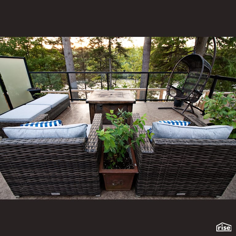 Topside View with Accent Outdoor Lighting by RSI Projects