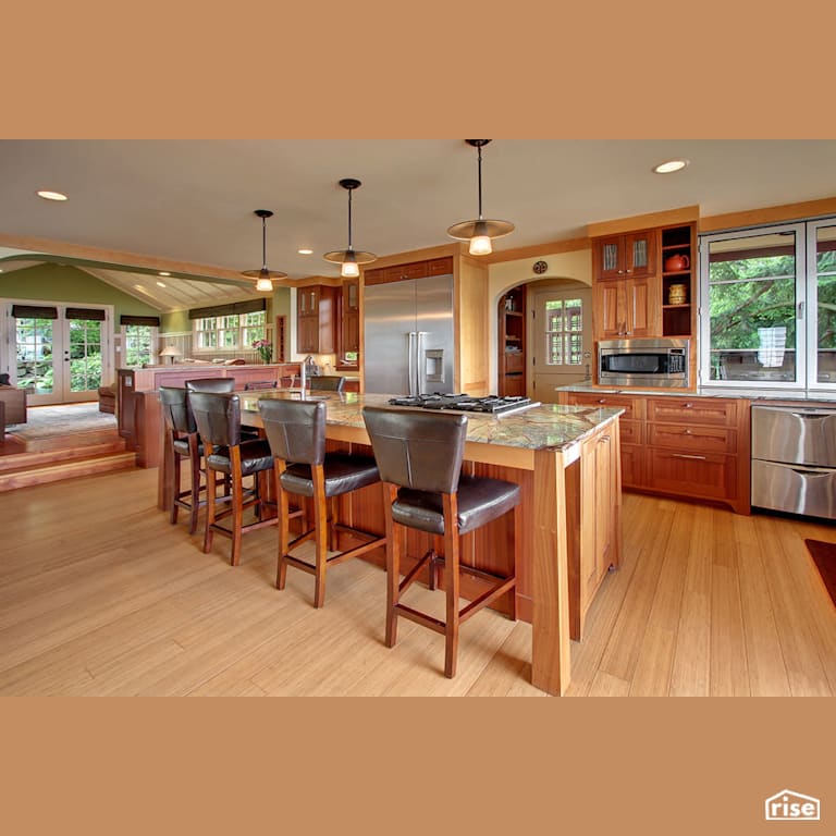West Seattle Craftsman kitchen with Wall Oven by Gant Nychay Architecture PLLC