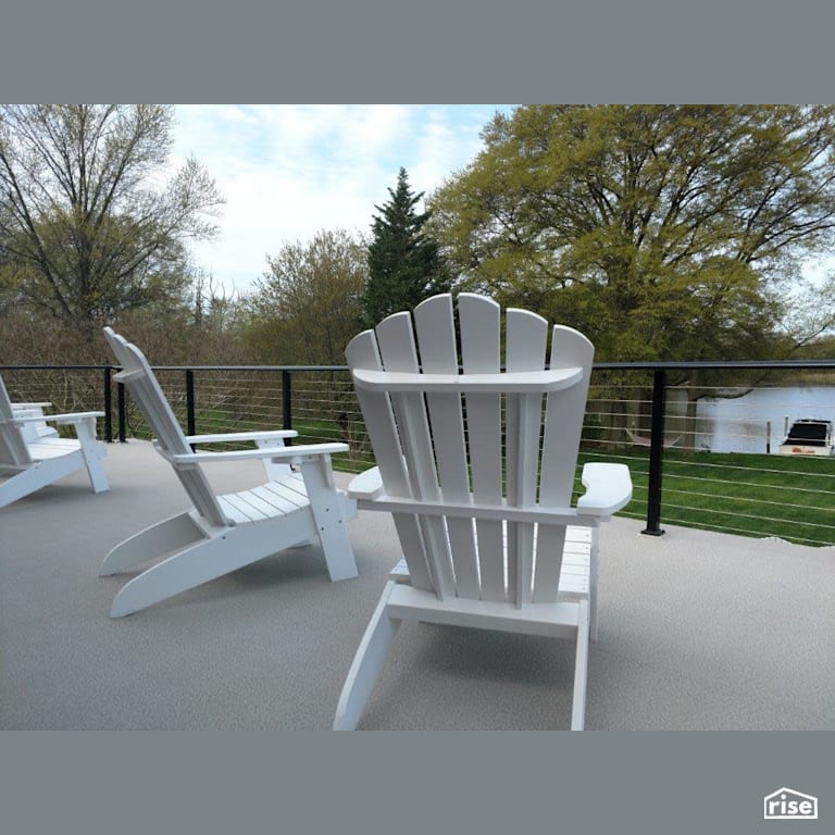 Rooftop Patio Ready for Relaxing with Vinyl Decking by Global Dec-k-ing Systems