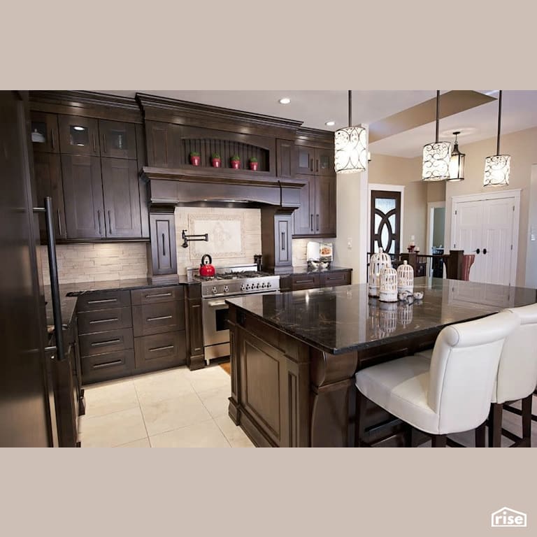 Copper Island Fine Homes - Kitchens with Gas Range by Copper Island Fine Homes Inc.