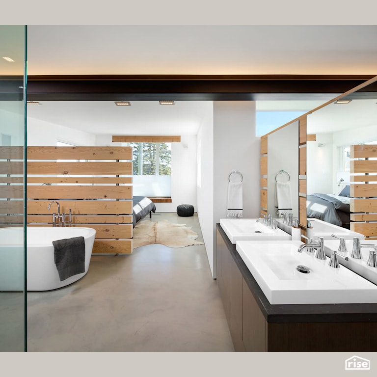 Ensuite with Low-Flow Bathroom Faucet by Naikoon Contracting