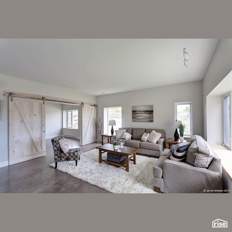 Halifax Passive House Living Room with LED Lighting by Passive Design Solutions