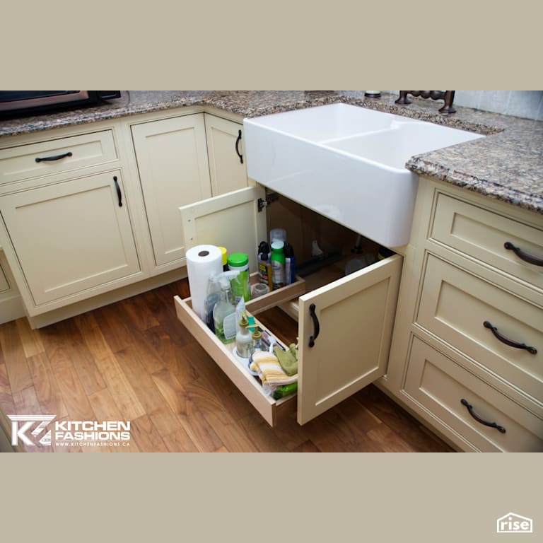 Country Kitchen with FSC Certified Hardwood by Home Fashions