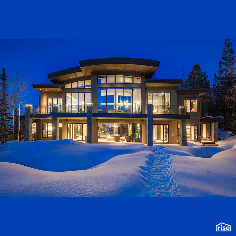 Exterior with floor to ceiling glass windows with Fixed Window by Alpen High Performance Products