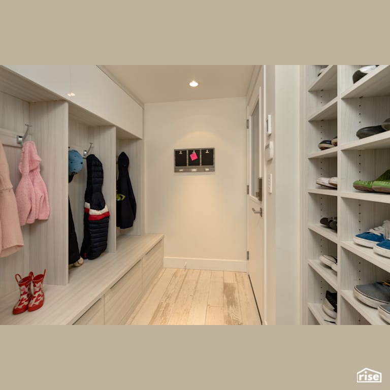 Mudroom with Programmable Thermostat by My House Design/Build Team Ltd.