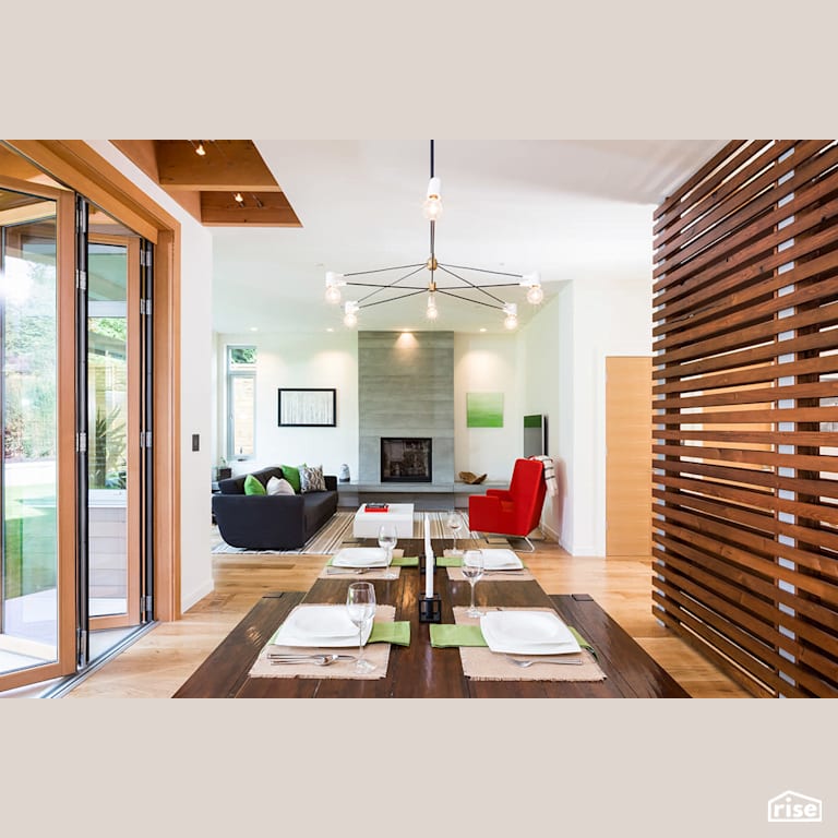 Dining - Living Room with Integrated LED by Naikoon Contracting