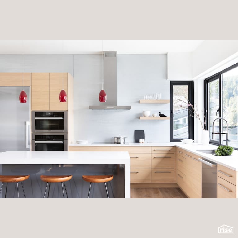 Eastridge Kitchen with Low-Flow Kitchen Faucet by Synthesis Design