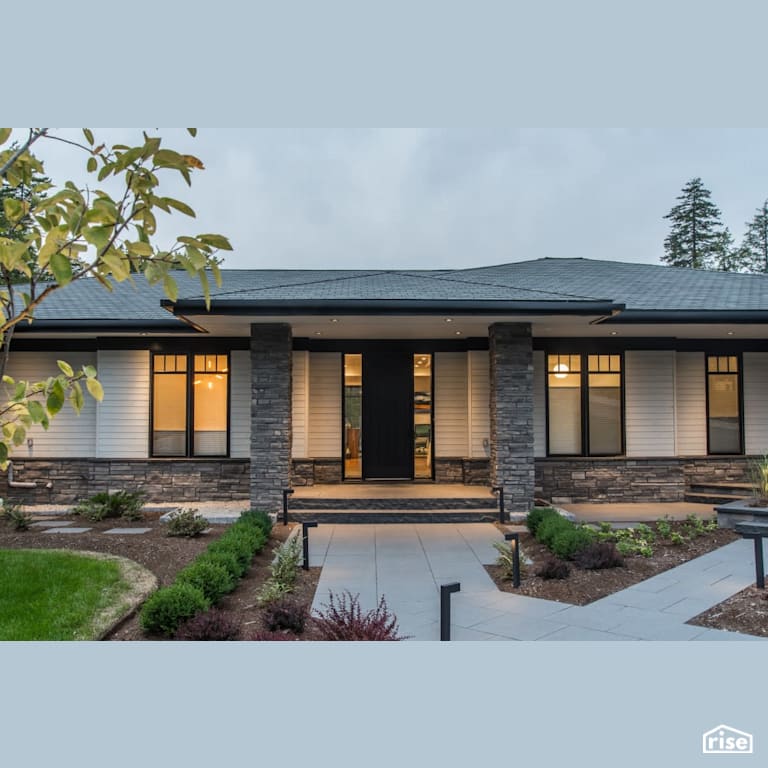 Heddas Way - Home Exterior with Solid Wood Door by Homes by Highgate