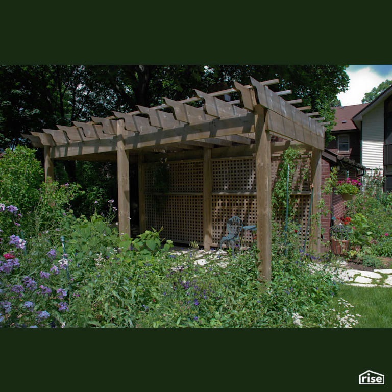 Backyard Pergola with Heavy Timber Pergola by Earthworks Landscape & Design