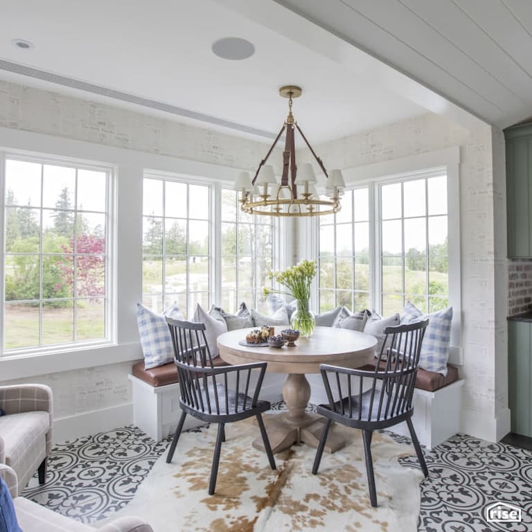 Entryway Breakfast Nook with Integrated LED by PlaidFox