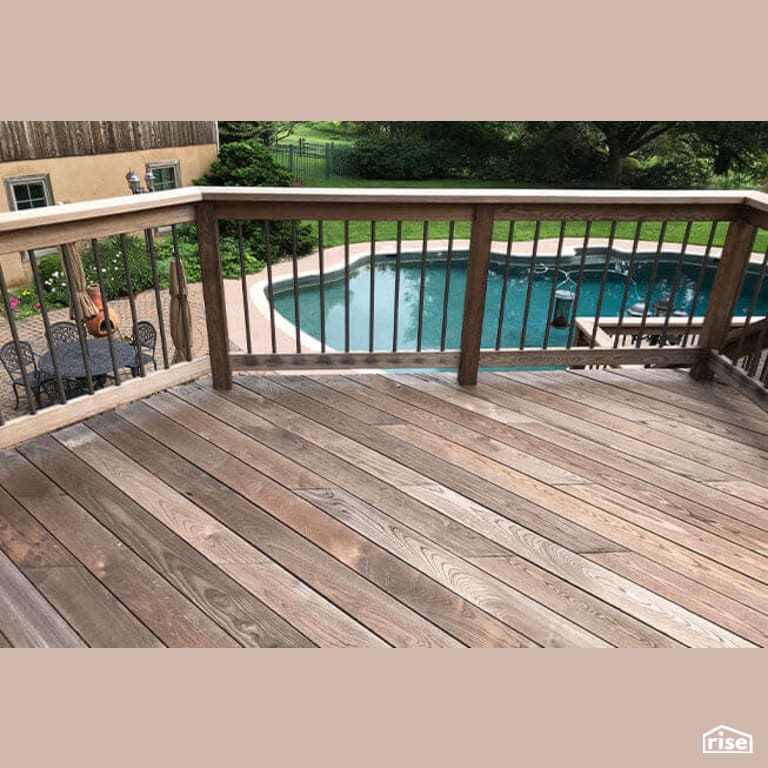 Second Level Thermally Modified Wood Deck With Pool with Thermally Modified Wood Decking by Americana by Bingaman