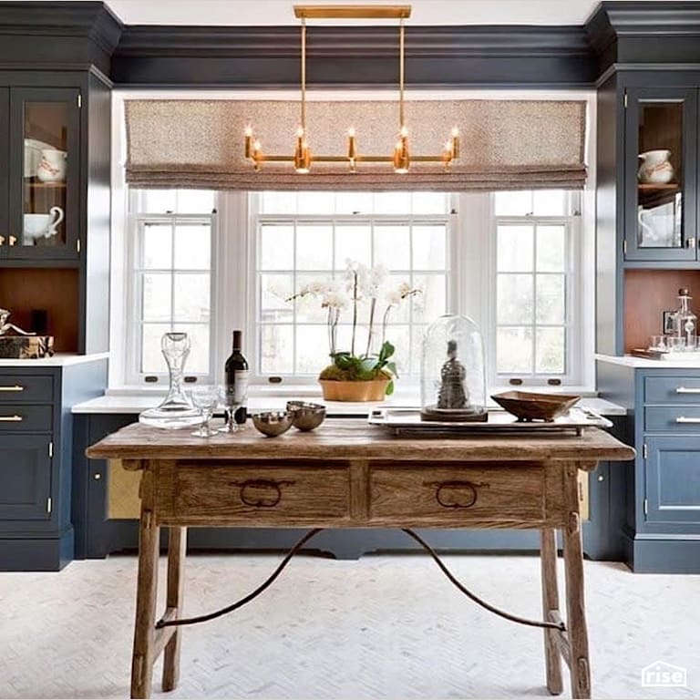Home bar with reclaimed wood furniture with Interior Wood Finish by Vermont Natural Coatings