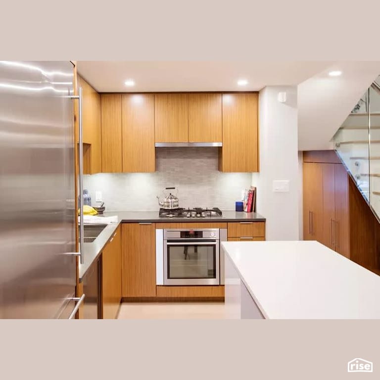 Yaletown - Kitchen with Wall Oven by B Collective Homes