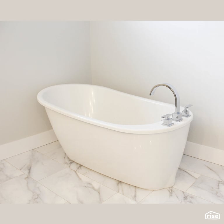 The California - Bath with Ceramic Tile Floors by Justin Bowers Homes