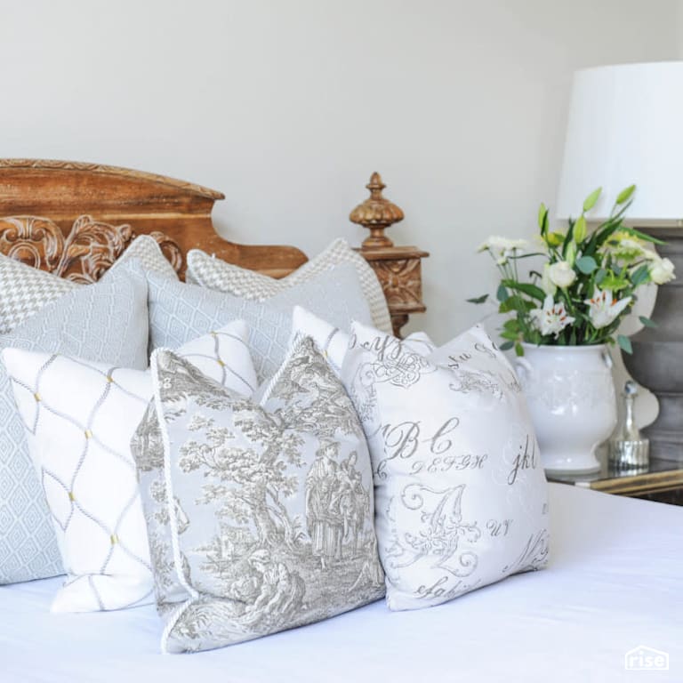 Scottsdale Arizona Retreat - Master Bedroom with Desk Lamp by PlaidFox