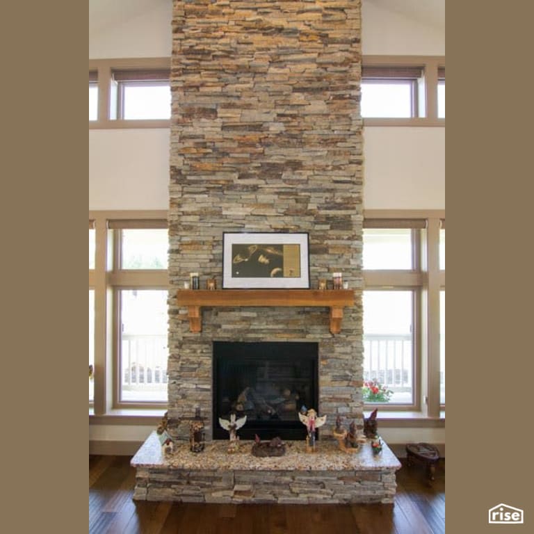 Living Room with Fixed Window by Winsome Construction