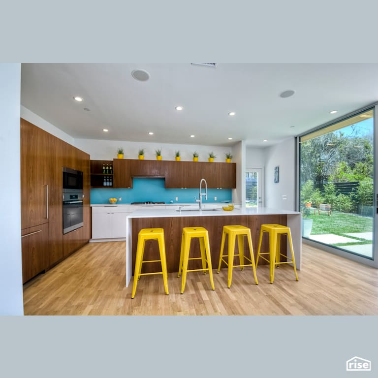 Kitchen with Low-Flow Kitchen Faucet by Alliance Green Builders