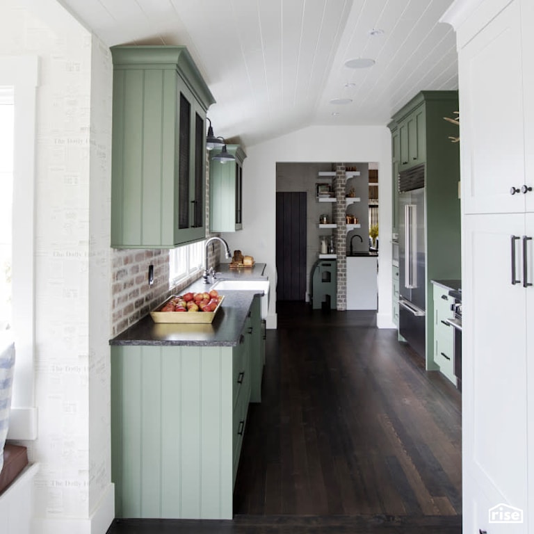 Kitchen with Low-Flow Bathroom Faucet by PlaidFox