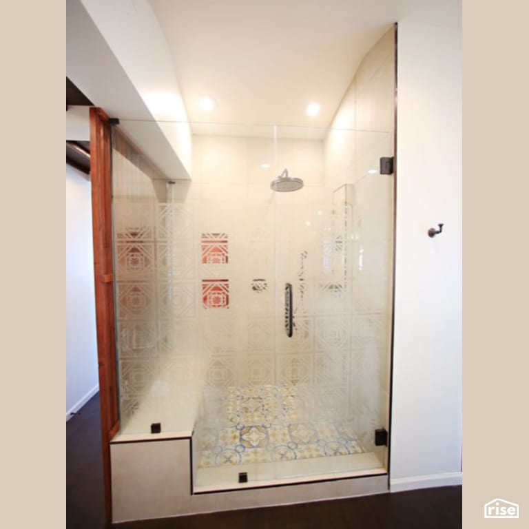 Custom Bathroom with Integrated LED by Constructive Builders
