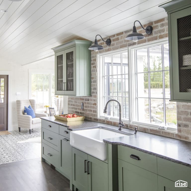 Kitchen with Low-Flow Kitchen Faucet by PlaidFox