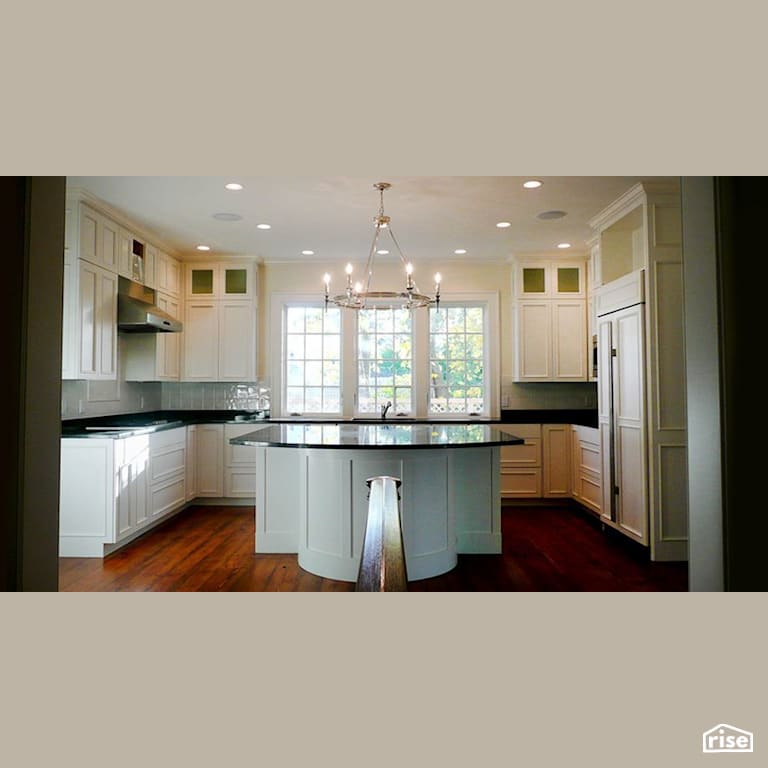 High Street Edgartown - Kitchen with Induction Cooktop by Helios Design Group